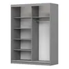Armoire à portes coulissantes Armoire 150 cm gris/gris avec Voir les images du produit 7