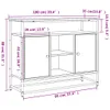 vidaXL Kredens szary Sonoma 100x35x80 cm Materiał Podgląd zdjęcia produktu 8