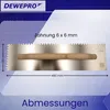 DEWEPRO Schweizer Glättekelle mit Zahnung 6x6 mm Modell Produktbild-Vorschau 4