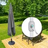 Sonnenschirm 3x3m quadratisch grau Garten Balkon knickbar Produktbild-Vorschau 9