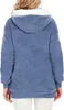 ASKSA Damen Fleecejacke Strickjacke Einfarbig Produktbild-Vorschau 4