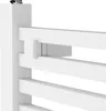 A close-up view of a white radiator, showing its horizontal bars and a mounting bracket. Náhľad obrázku produktu