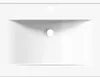 A top-down view of a white ceramic sink with two holes. Náhľad obrázku produktu