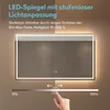 dopporo Badspiegel mit Beleuchtung 60x80cm LED Produktbild-Vorschau 3