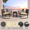 Set da giardino BEALIFE in rattan PE composto da 3 pezzi Anteprima dell’immagine prodotto 9