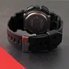 A close-up view of the back of a black G-SHOCK watch, showing the clasp and part of the strap. Produktbild-Vorschau
