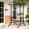 COSTWAY Outdoor Schaukel mit Gestell, Gartenschaukel Metall Produktbild-Vorschau 2