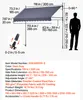 SucceBuy markíza s upínacím mechanizmom 300 cm, markíza s Náhľad obrázku produktu 2