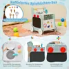 Drewniany chodzik COSTWAY 6w1 na kółkach, chodzik z kuchnią Podgląd zdjęcia produktu 6