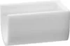 A white, U-shaped plastic component, possibly a spacer or connector. Produktbild-Vorschau