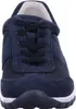 A close-up, front-facing view of a navy blue sneaker with white accents. Anteprima dell’immagine prodotto