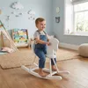 Drewniany konik na biegunach dla dzieci Baby Mix biały Podgląd zdjęcia produktu 4