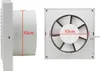 VINGO Badlüfter Einbauventilatoren 100 mm Küche Wandlüfter Produktbild-Vorschau 5
