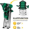 TRESKO Campingstuhl Grün faltbar bis 150 kg | Angelstuhl Produktbild-Vorschau 4