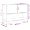 Konsolentisch Grau Sonoma 100x35x74,5 cm Holzwerkstoff Produktbild-Vorschau 9