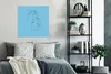 MuchoWow® Poster Gesicht - Frau - Strichzeichnung 75x75 cm Produktbild-Vorschau 4