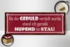 Holzschild Spruch 27x10cm als Geduld verteilt wurde stand Produktbild-Vorschau 3