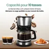 Emerio cafetière avec carafe en verre – 1,25 L café filtre Voir les images du produit 4