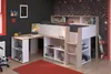 Parisot Lucas Hochbett 90x200 – Weiß/Eiche Nachbildung Produktbild-Vorschau 13