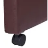 Esszimmer Stühle (2er Set) auf Rädern braun Produktbild-Vorschau 6
