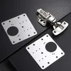 INF Piastra di riparazione per cerniere per mobili 9x9 cm Anteprima dell’immagine prodotto 4