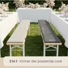Bierbankauflage Filz S 2er Set Grau 170x23x1cm Produktbild-Vorschau 5