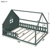 Hausbett mit Lattenrost, Rausfallschutz und Zaun, 140x200 Produktbild-Vorschau 5