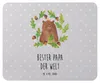 Mr. & Mrs. Panda Mouse Pad Bär König - Grau Pastell - Produktbild-Vorschau 1