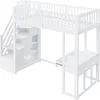 MODFU Lit mezzanine 90x200 avec table Voir les images du produit 9