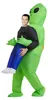 Costume gonfiabile alieno verde costume alieno divertente Anteprima dell’immagine prodotto 8