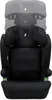 A black child car seat with adjustable headrest shown in multiple positions. Náhľad obrázku produktu