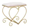 Mauro Ferretti Hocker Herz gold rosa 50x37,5x51,5 cm Produktbild-Vorschau 1