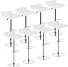 Barhocker 8er Set höhenverstellbar mit Rückenlehne und Produktbild-Vorschau 1