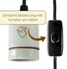 Lampenfassung E27 mit Kabel und Schalter Porzellanfassung Produktbild-Vorschau 5