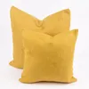 Kissenhülle Dallas Strukturstoff uni senf gelb 40x40cm Produktbild-Vorschau 4