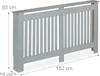 Relaxdays Heizkörperverkleidung Lamellen, HBT 83x152x19 cm, Produktbild-Vorschau 4