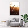Leinwandbild wiese in der sonne 80x120 cm Feeby braun Produktbild-Vorschau 2