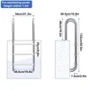 YZNAHRE Poolleiter Edelstahl 3 Stufen 132cm Hoch Pool Produktbild-Vorschau 2
