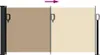 vidaXL Bočná výsuvná markíza béžová 100x300 cm Náhľad obrázku produktu 5