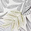 Kurzflorteppich Creme mit Blätterdesign Glanzoptik weich Produktbild-Vorschau 3