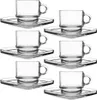 Tasse Glastasse Kaffeetasse Espressotasse mit Untertasse Produktbild-Vorschau 4