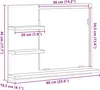 vidaXL Badspiegel mit Ablagen Artisan-Eiche 60x10,5x45 cm Produktbild-Vorschau 7