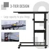HOMCOM Beistelltisch mit Rollen, 80 x 40 cm, C-f?rmiger Produktbild-Vorschau 5