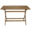 DEGAMO Gartentisch Klapptisch Holztisch TOBAGO 70x120cm Produktbild-Vorschau 5