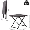 Outsunny Beistelltisch Gartentisch Klapptisch klappbar Produktbild-Vorschau 4