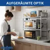 DanDiBo Ripiano regolabile per microonde in acciaio inox a Anteprima dell’immagine prodotto 9