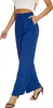 FUNYYZO Damen Hose High Waist Weites Bein Blau XL Produktbild-Vorschau 4