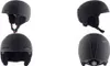 Four different views of a black ski helmet against a white background. Produktbild-Vorschau