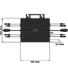 SUNNIVA® 2000W Balkonkraftwerk BIFAZIAL FULLBLACK komplett Produktbild-Vorschau 4