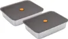 Navaris 2x Edelstahl Marinierschale mit Deckel Produktbild-Vorschau 1